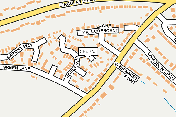 CH4 7NJ map - OS OpenMap – Local (Ordnance Survey)