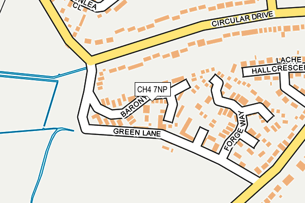 CH4 7NP map - OS OpenMap – Local (Ordnance Survey)