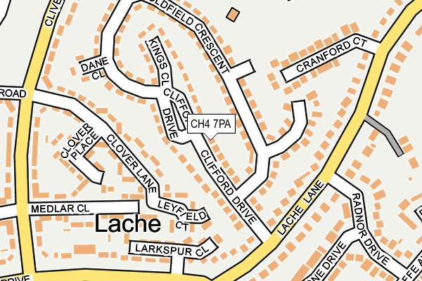 CH4 7PA map - OS OpenMap – Local (Ordnance Survey)