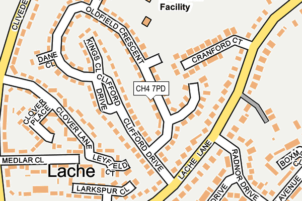 CH4 7PD map - OS OpenMap – Local (Ordnance Survey)