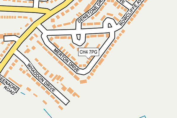 CH4 7PG map - OS OpenMap – Local (Ordnance Survey)