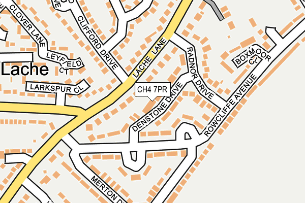 CH4 7PR map - OS OpenMap – Local (Ordnance Survey)