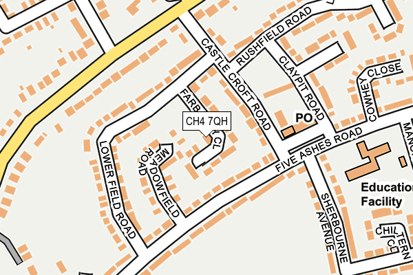 CH4 7QH map - OS OpenMap – Local (Ordnance Survey)