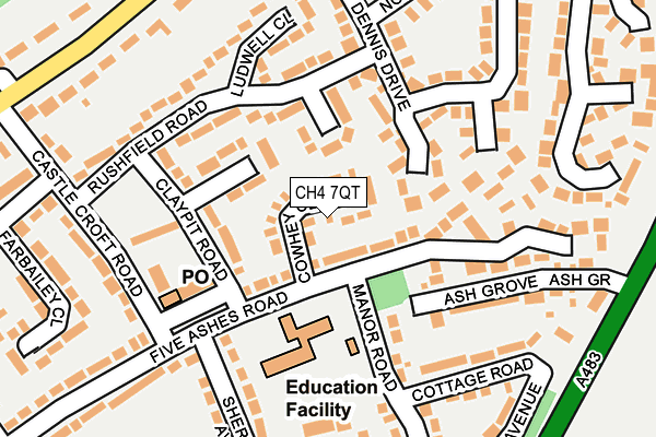 CH4 7QT map - OS OpenMap – Local (Ordnance Survey)