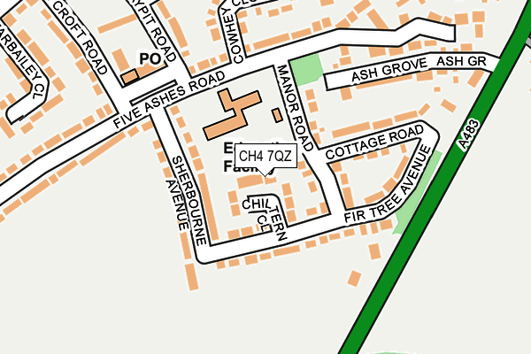 CH4 7QZ map - OS OpenMap – Local (Ordnance Survey)