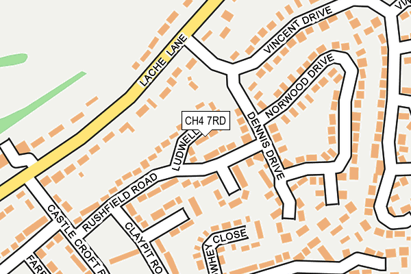 CH4 7RD map - OS OpenMap – Local (Ordnance Survey)