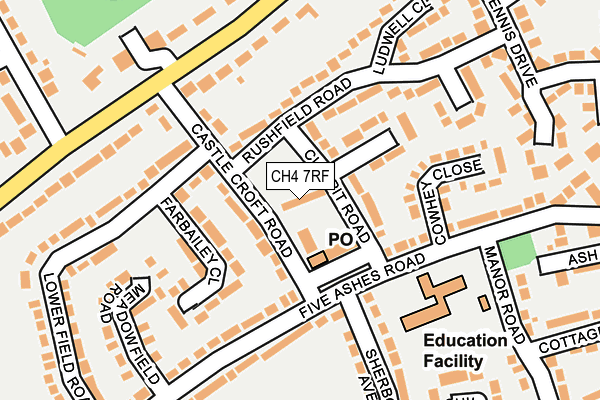 CH4 7RF map - OS OpenMap – Local (Ordnance Survey)