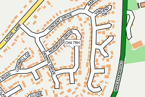 CH4 7RH map - OS OpenMap – Local (Ordnance Survey)