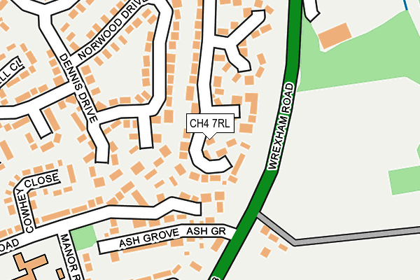 CH4 7RL map - OS OpenMap – Local (Ordnance Survey)
