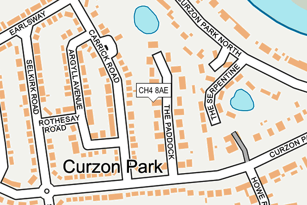 CH4 8AE map - OS OpenMap – Local (Ordnance Survey)