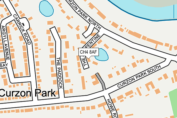 CH4 8AF map - OS OpenMap – Local (Ordnance Survey)