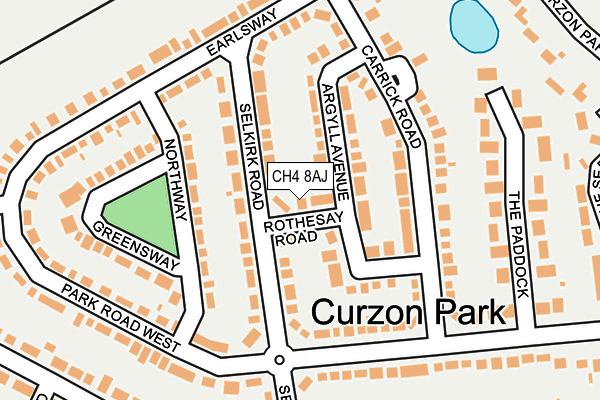 CH4 8AJ map - OS OpenMap – Local (Ordnance Survey)