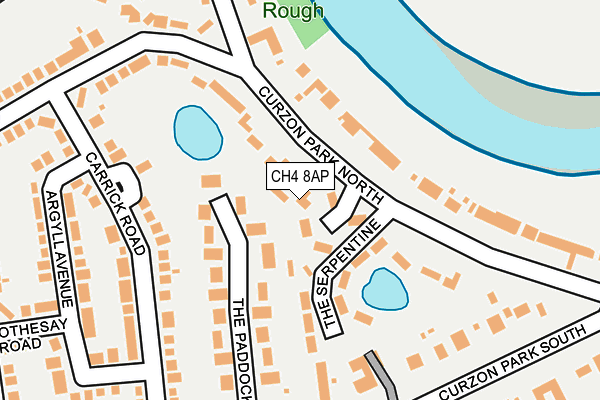 CH4 8AP map - OS OpenMap – Local (Ordnance Survey)