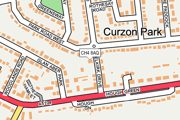 CH4 8AQ map - OS OpenMap – Local (Ordnance Survey)