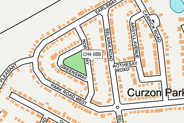 CH4 8BB map - OS OpenMap – Local (Ordnance Survey)