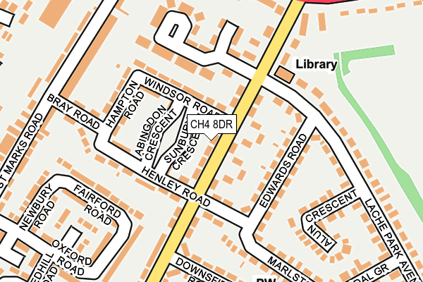 CH4 8DR map - OS OpenMap – Local (Ordnance Survey)