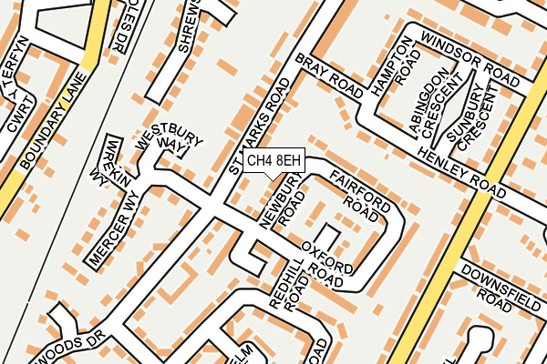 CH4 8EH map - OS OpenMap – Local (Ordnance Survey)