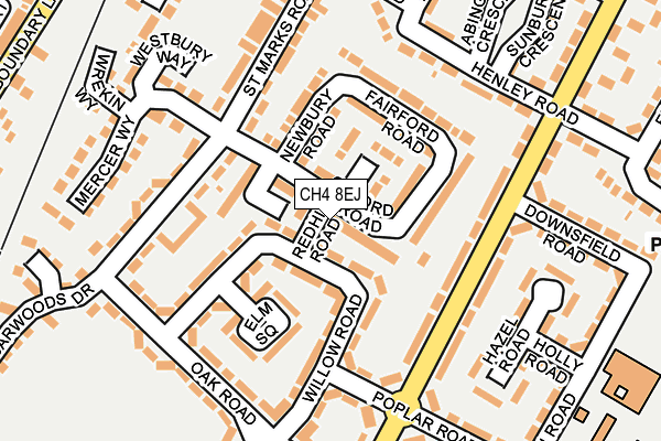 CH4 8EJ map - OS OpenMap – Local (Ordnance Survey)