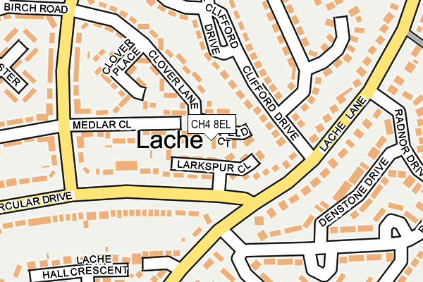 CH4 8EL map - OS OpenMap – Local (Ordnance Survey)