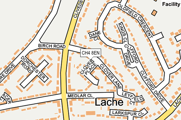 CH4 8EN map - OS OpenMap – Local (Ordnance Survey)