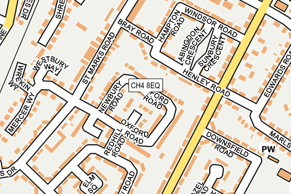 CH4 8EQ map - OS OpenMap – Local (Ordnance Survey)