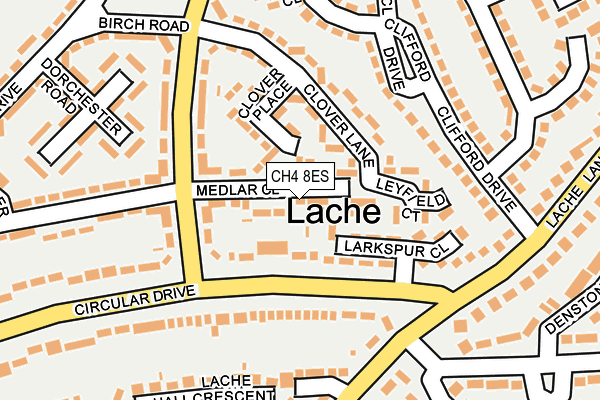 CH4 8ES map - OS OpenMap – Local (Ordnance Survey)