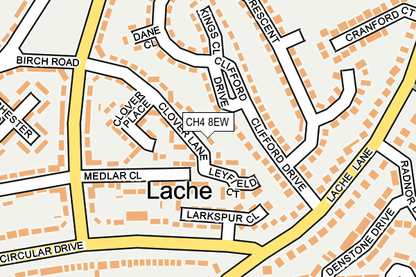 CH4 8EW map - OS OpenMap – Local (Ordnance Survey)