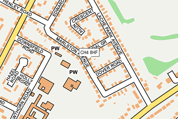 CH4 8HF map - OS OpenMap – Local (Ordnance Survey)