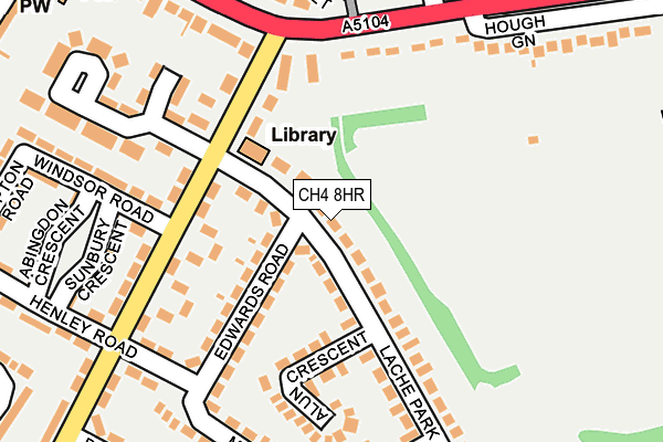 CH4 8HR map - OS OpenMap – Local (Ordnance Survey)