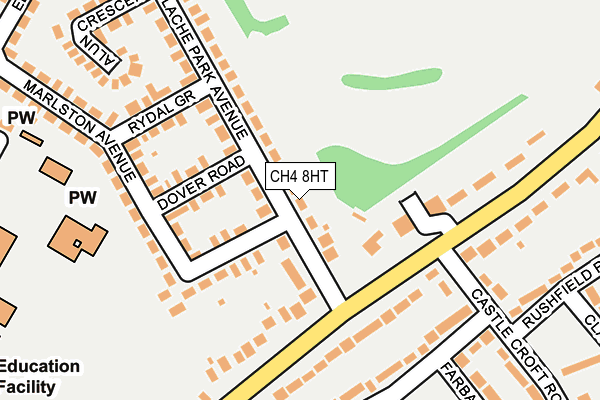 CH4 8HT map - OS OpenMap – Local (Ordnance Survey)