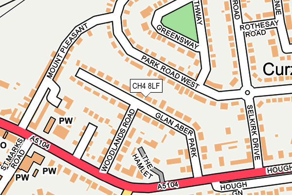 CH4 8LF map - OS OpenMap – Local (Ordnance Survey)