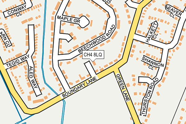 CH4 8LQ map - OS OpenMap – Local (Ordnance Survey)