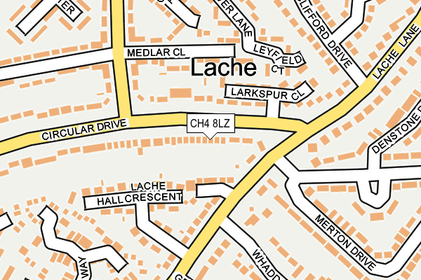 CH4 8LZ map - OS OpenMap – Local (Ordnance Survey)