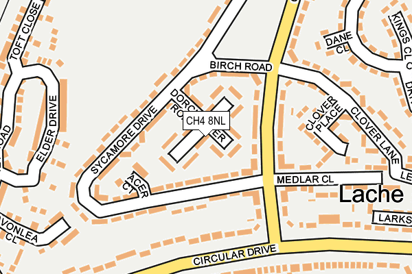 CH4 8NL map - OS OpenMap – Local (Ordnance Survey)