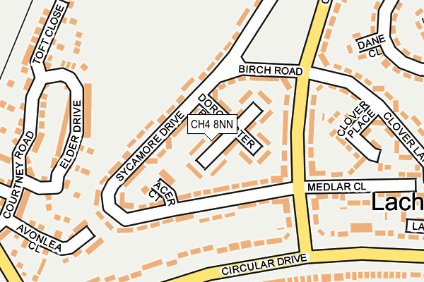 CH4 8NN map - OS OpenMap – Local (Ordnance Survey)
