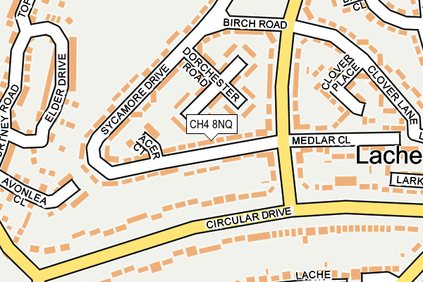 CH4 8NQ map - OS OpenMap – Local (Ordnance Survey)