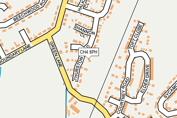 CH4 8PH map - OS OpenMap – Local (Ordnance Survey)