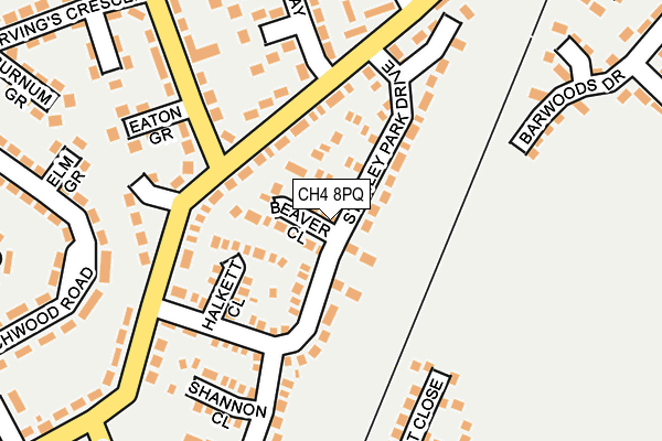 CH4 8PQ map - OS OpenMap – Local (Ordnance Survey)