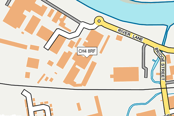 CH4 8RF map - OS OpenMap – Local (Ordnance Survey)