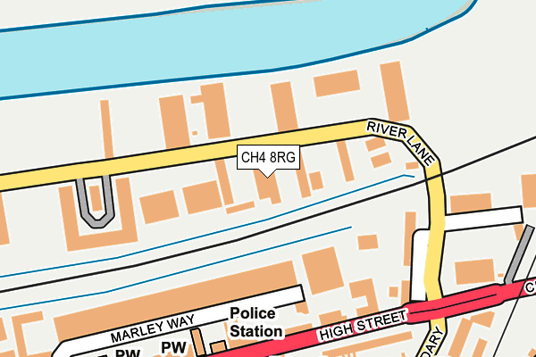 CH4 8RG map - OS OpenMap – Local (Ordnance Survey)