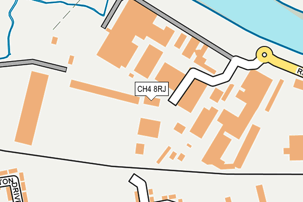 CH4 8RJ map - OS OpenMap – Local (Ordnance Survey)