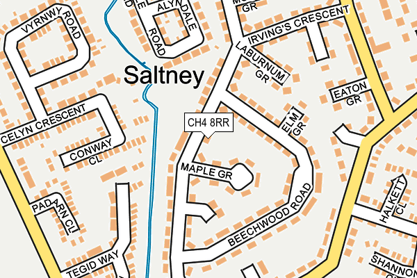 CH4 8RR map - OS OpenMap – Local (Ordnance Survey)