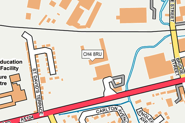 CH4 8RU map - OS OpenMap – Local (Ordnance Survey)