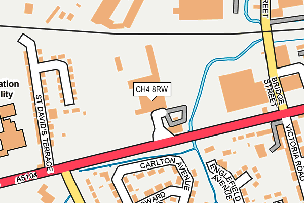 CH4 8RW map - OS OpenMap – Local (Ordnance Survey)