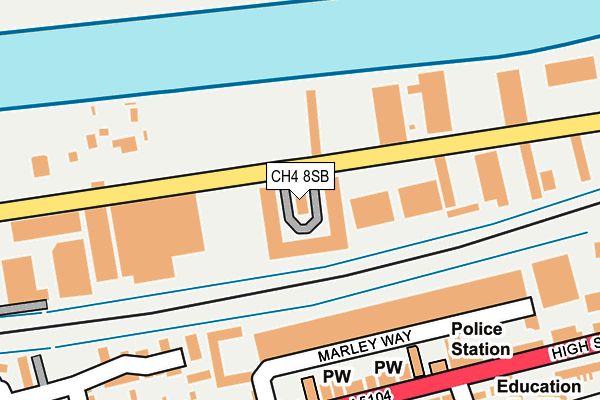 CH4 8SB map - OS OpenMap – Local (Ordnance Survey)