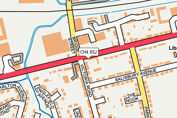 CH4 8SJ map - OS OpenMap – Local (Ordnance Survey)