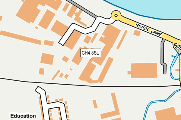 CH4 8SL map - OS OpenMap – Local (Ordnance Survey)