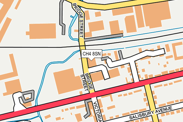 CH4 8SN map - OS OpenMap – Local (Ordnance Survey)