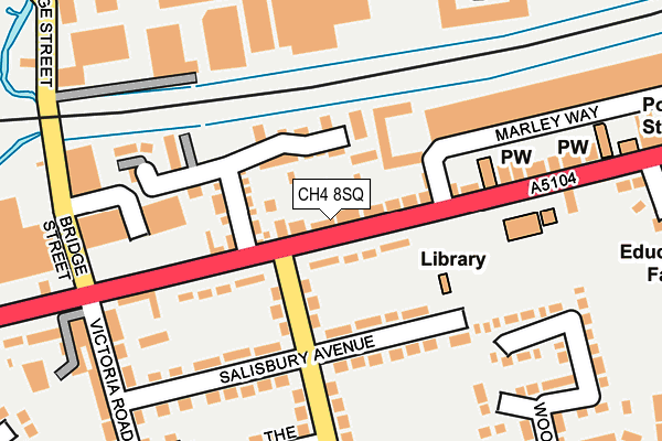 CH4 8SQ map - OS OpenMap – Local (Ordnance Survey)