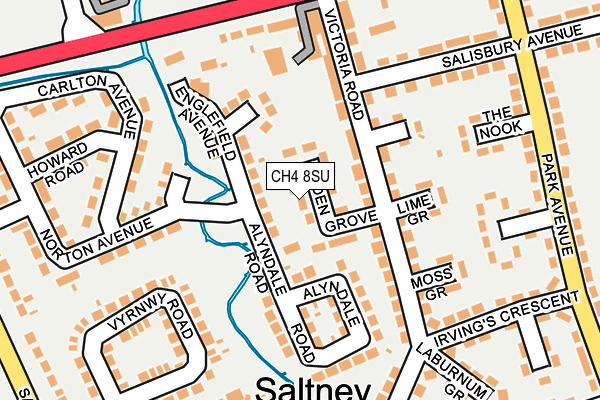 CH4 8SU map - OS OpenMap – Local (Ordnance Survey)